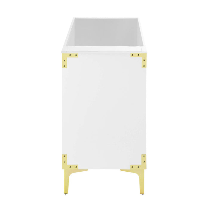 Swiss Madison Voltaire 36" Single, Bathroom Vanity in White with Gold Hardware - Cabinet Only - SM-BV320-C