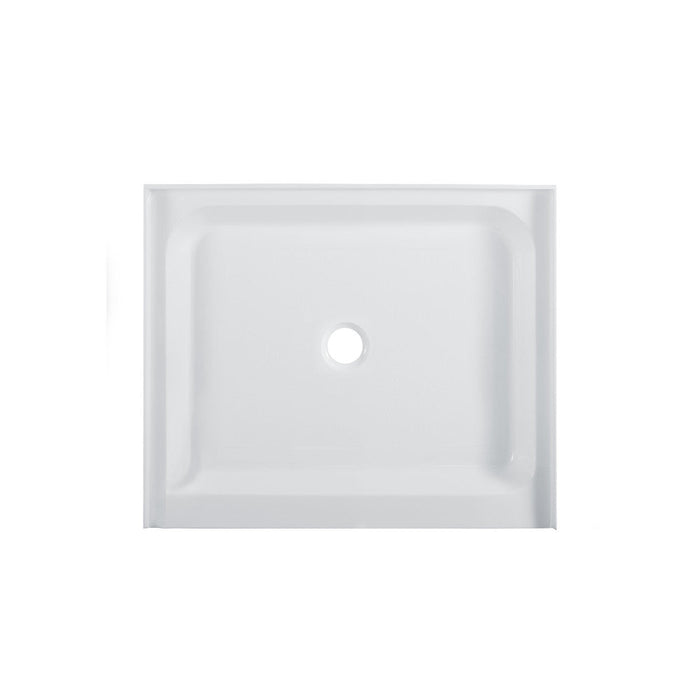 Swiss Madison Voltaire 42" x 36" Acrylic White, Single-Threshold, Center Drain, Shower Base - SM-SB522