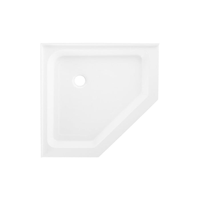 Swiss Madison Voltaire 42" x 42" Acrylic White, Single-Threshold, Center Drain, Neo-angle Shower Base - SM-SB534