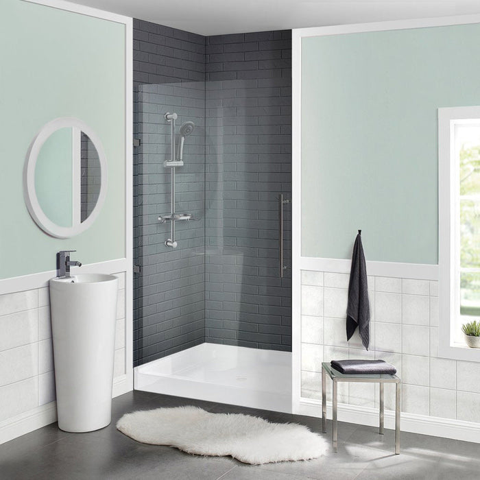 Swiss Madison Voltaire 42" x 42" Acrylic White, Single-Threshold, Center Drain, Shower Base - SM-SB535