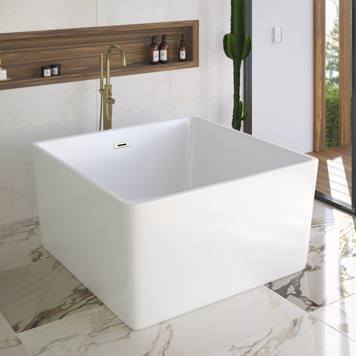 Swiss Madison Voltaire 47" Square Freestanding Bathtub - SM-FB581