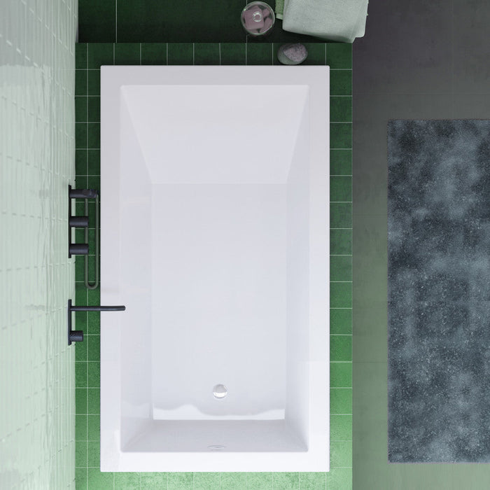 Swiss Madison Voltaire 48" x 30" Reversible Drain Drop-In Bathtub - SM-DB0513GW