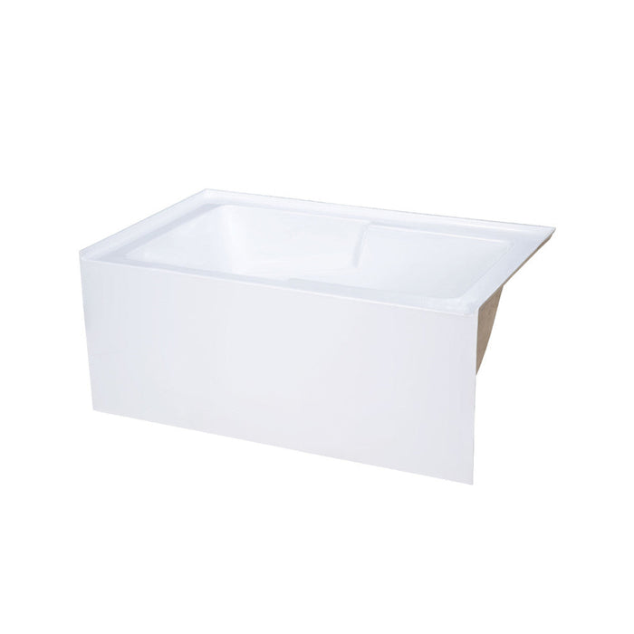 Swiss Madison Voltaire 48" x 30" Right-Hand Drain Alcove Integrated Armrest Bathtub with Apron - SM-AB597