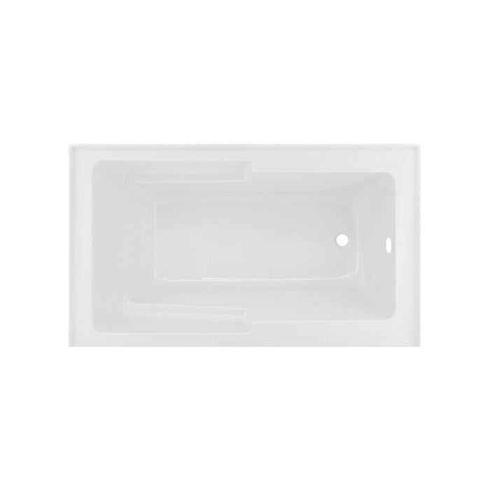 Swiss Madison Voltaire 48" x 30" Right-Hand Drain Alcove Integrated Armrest Bathtub with Apron - SM-AB597