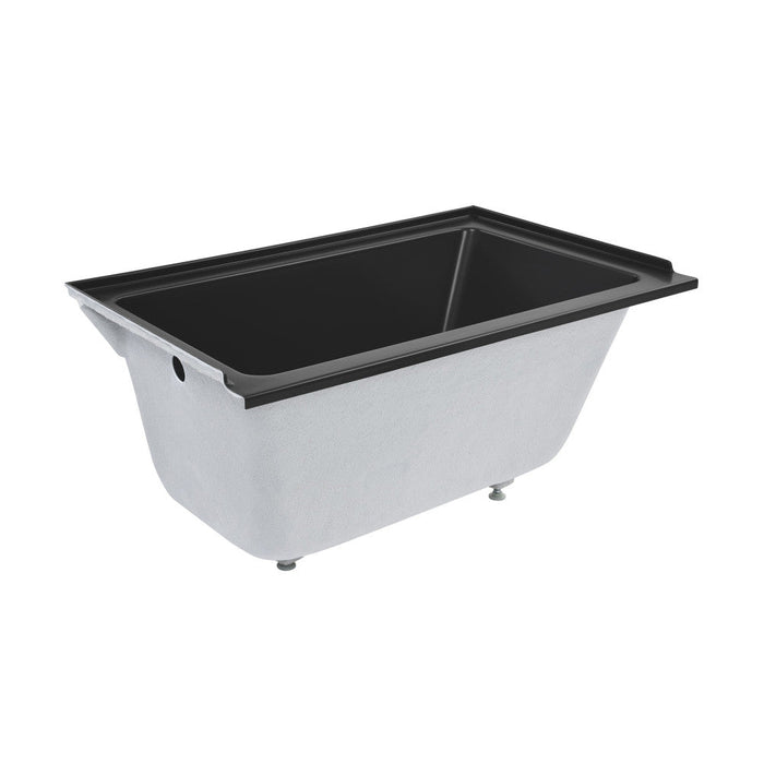 Swiss Madison Voltaire 48" x 32" Left-Hand Drain Alcove Bathtub in Matte Black - SM-DB561MB