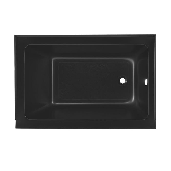 Swiss Madison Voltaire 48" x 32" Right-Hand Drain Alcove Bathtub in Matte Black - SM-DB562MB