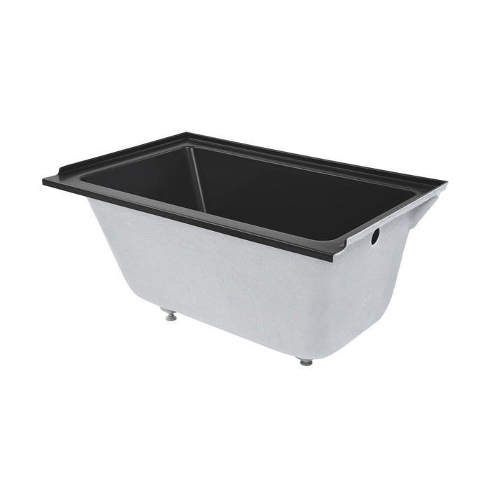 Swiss Madison Voltaire 48" x 32" Right-Hand Drain Alcove Bathtub in Matte Black - SM-DB562MB