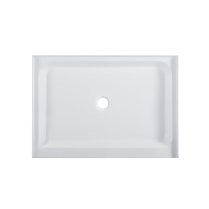 Swiss Madison Voltaire 48" x 36" Acrylic White, Single-Threshold, Center Drain, Shower Base - SM-SB510