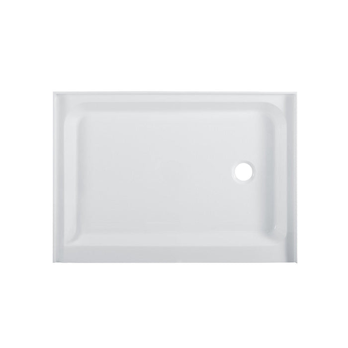 Swiss Madison Voltaire 48" x 36" Acrylic White, Single-Threshold, Right Drain, Shower Base - SM-SB509