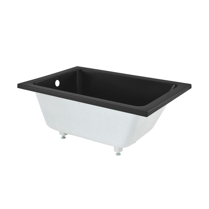 Swiss Madison Voltaire 48" x 32" Reversible Drain Drop-In Bathtub in Matte Black - SM-DB571MB