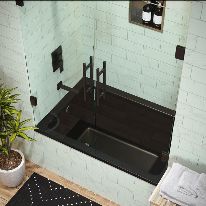 Swiss Madison Voltaire 48" x 32" Reversible Drain Drop-In Bathtub in Matte Black - SM-DB571MB