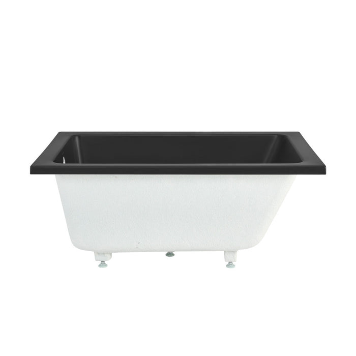 Swiss Madison Voltaire 48" x 32" Reversible Drain Drop-In Bathtub in Matte Black - SM-DB571MB