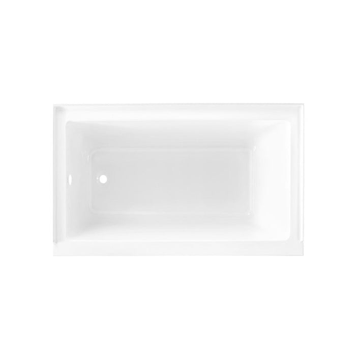 Swiss Madison Voltaire 54" x 30" Acrylic Glossy White, Alcove, Integral Left-Hand Drain, Bathtub - SM-AB562