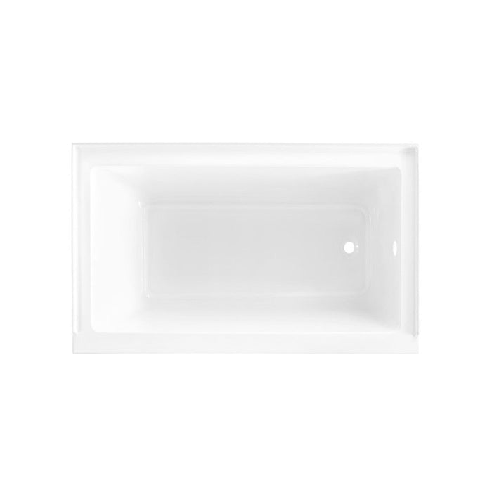 Swiss Madison Voltaire 54" x 30" Acrylic Glossy White, Alcove, Integral Right-Hand Drain, Bathtub - SM-AB563