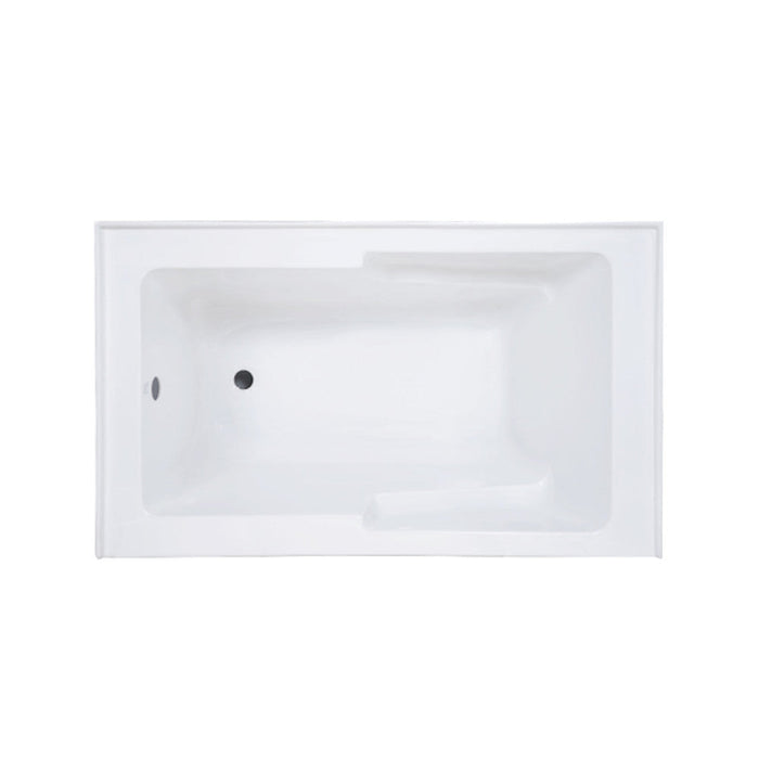 Swiss Madison Voltaire 54" x 30" Left-Hand Drain Alcove Bathtub with Apron & Armrest - SM-AB549