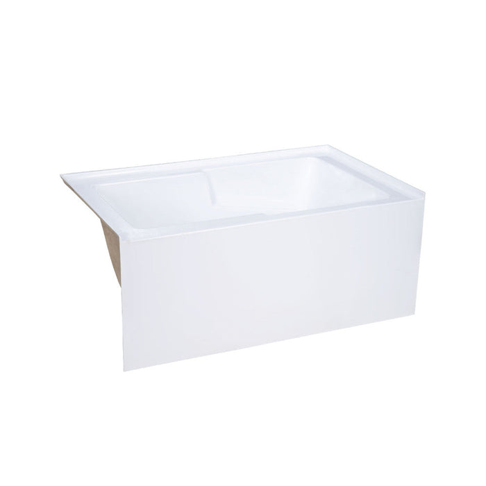 Swiss Madison Voltaire 54" x 30" Left-Hand Drain Alcove Bathtub with Apron & Armrest - SM-AB549