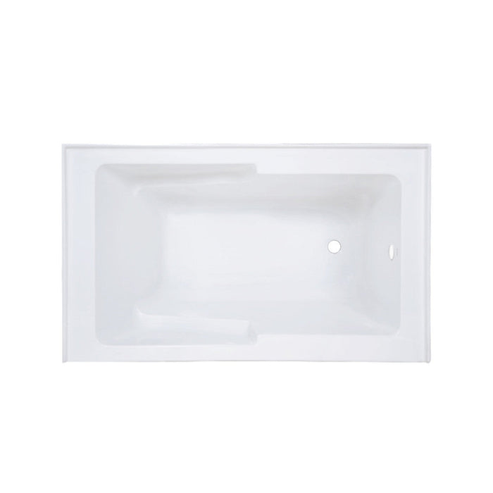 Swiss Madison Voltaire 54" x 30" Right-Hand Drain Alcove Bathtub with Apron & Armrest - SM-AB550