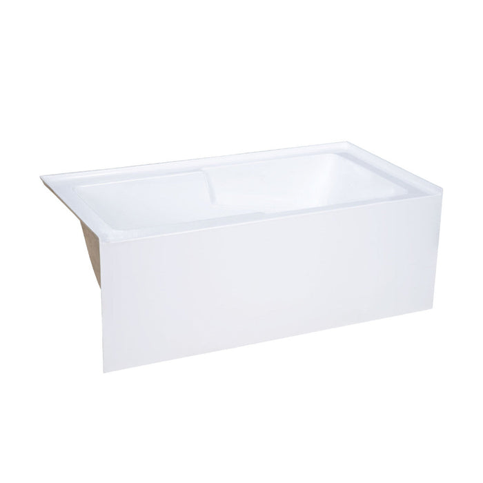 Swiss Madison Voltaire 60" x 30" Left-Hand Drain Alcove Bathtub with Apron and Armrest - SM-AB541