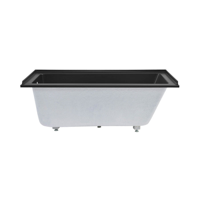 Swiss Madison Voltaire 60" x 30" Left-Hand Drain Alcove Bathtub in Matte Black - SM-DB559MB