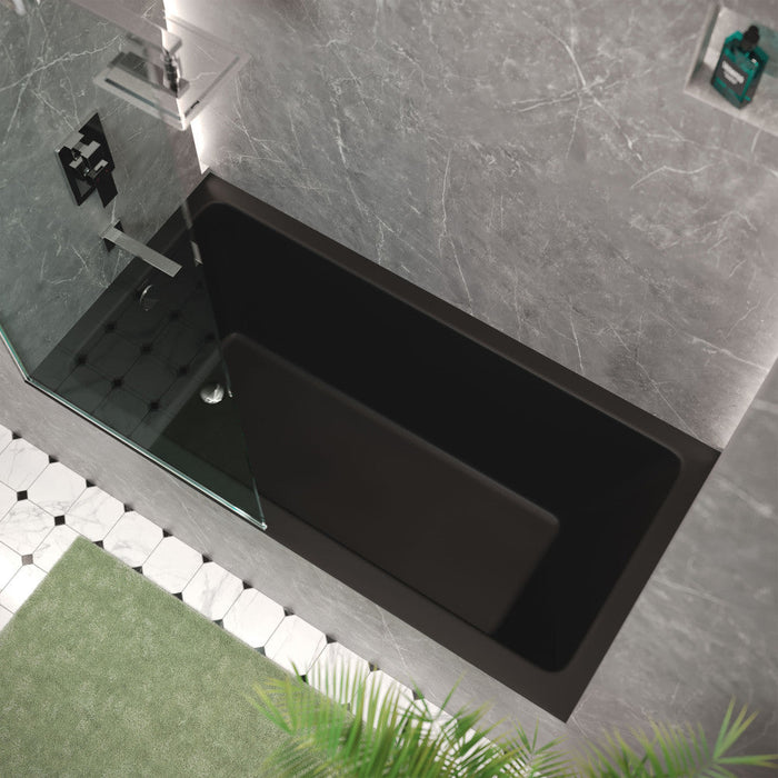 Swiss Madison Voltaire 60" x 30" Left-Hand Drain Alcove Bathtub in Matte Black - SM-DB559MB