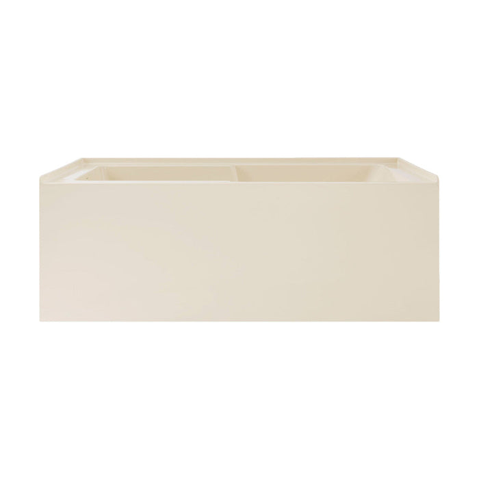 Swiss Madison Voltaire 60" x 30" Left-Hand Drain Alcove Bathtub with Apron in Bisque - SM-AB541BQ