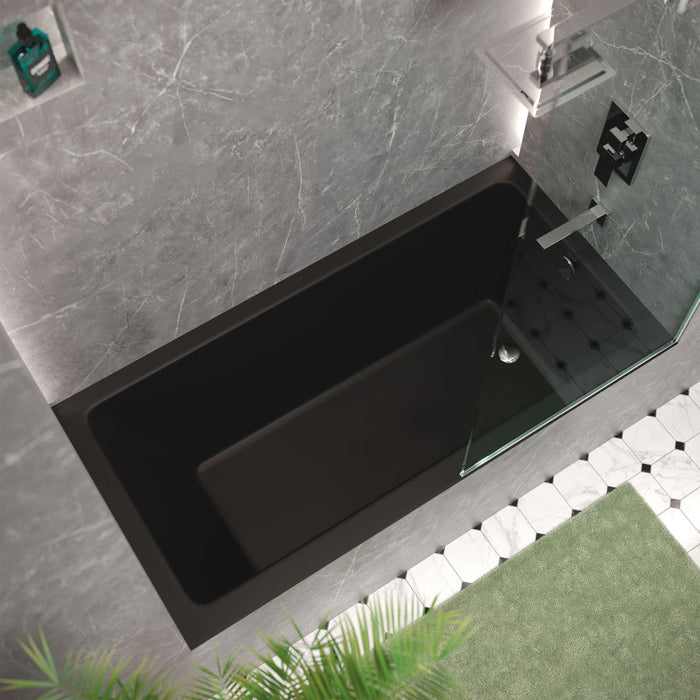 Swiss Madison Voltaire 60" x 30" Right-Hand Drain Alcove Bathtub in Matte Black - SM-DB560MB