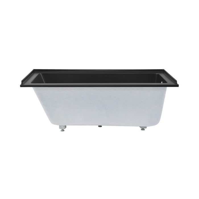 Swiss Madison Voltaire 60" x 30" Right-Hand Drain Alcove Bathtub in Matte Black - SM-DB560MB