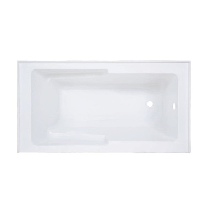 Swiss Madison Voltaire 60" x 32" Right-Hand Drain Alcove Bathtub with Apron and Armrest - SM-AB542