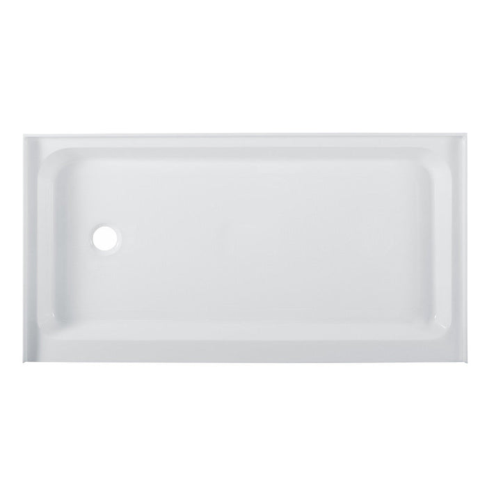 Swiss Madison Voltaire 60" x 32" Acrylic White, Single-Threshold, Left-Hand Drain, Shower Base - SM-SB515