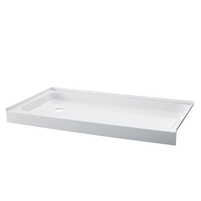 Swiss Madison Voltaire 60" x 32" Acrylic White, Single-Threshold, Left-Hand Drain, Shower Base - SM-SB515