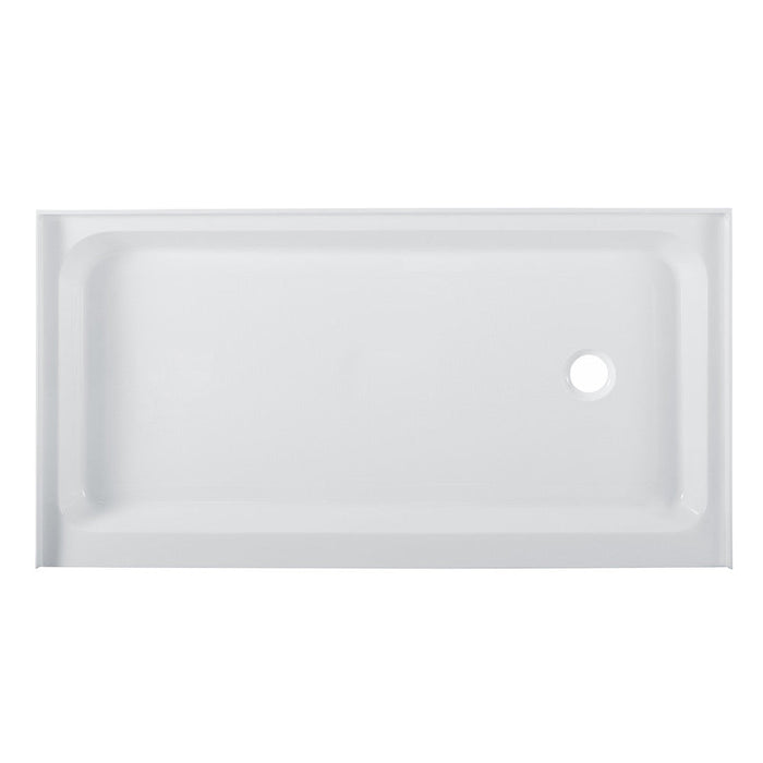 Swiss Madison Voltaire 60" x 32" Acrylic White, Single-Threshold, Right-Hand Drain, Shower Base - SM-SB514