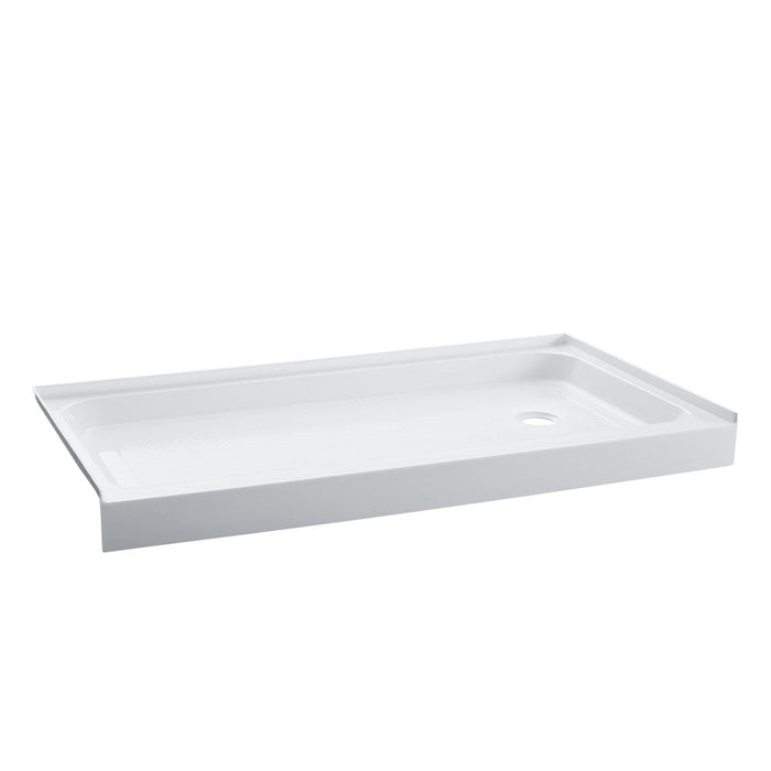 Swiss Madison Voltaire 60" x 32" Acrylic White, Single-Threshold, Right-Hand Drain, Shower Base - SM-SB514