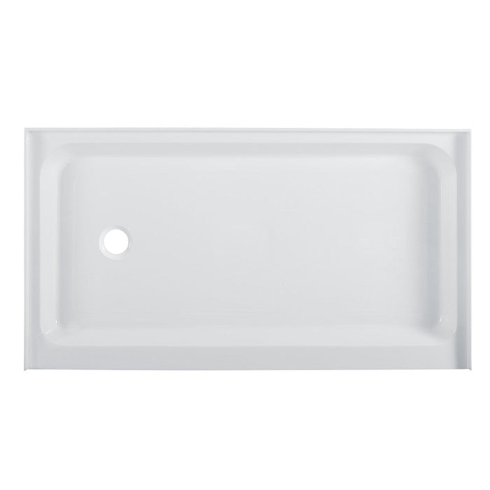 Swiss Madison Voltaire 60" x 36" Acrylic White, Single-Threshold, Left-Hand Drain, Shower Base - SM-SB513