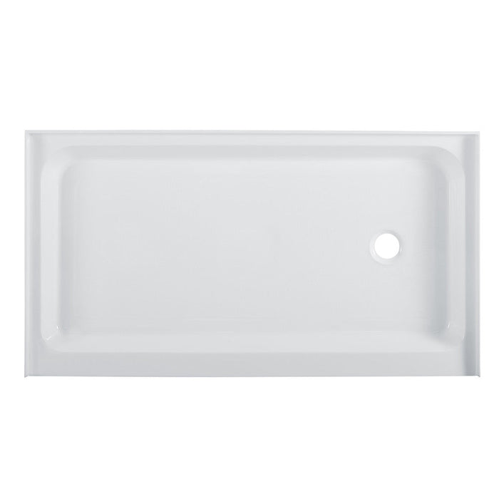 Swiss Madison Voltaire 60" x 36" Acrylic White Single-Threshold, Right-Hand Drain, Shower Base - SM-SB512