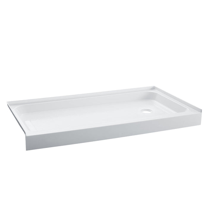 Swiss Madison Voltaire 60" x 36" Acrylic White Single-Threshold, Right-Hand Drain, Shower Base - SM-SB512