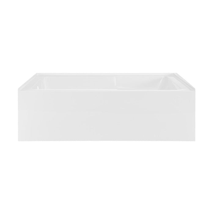 Swiss Madison Voltaire 72" x 36" Left-Hand Drain Alcove Bathtub with Apron and Armrest - SM-AB556