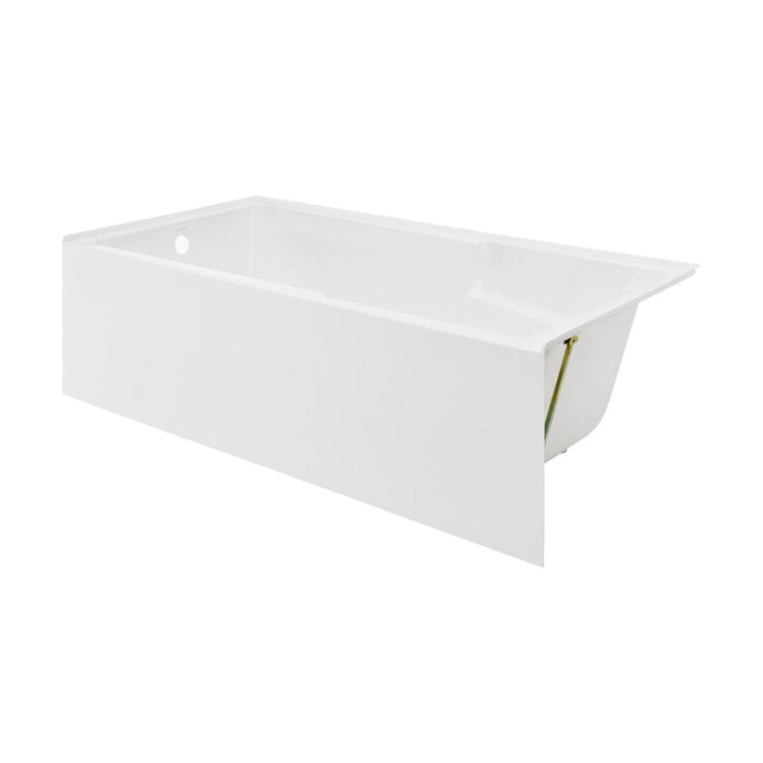 Swiss Madison Voltaire 72" x 36" Left-Hand Drain Alcove Bathtub with Apron and Armrest - SM-AB556