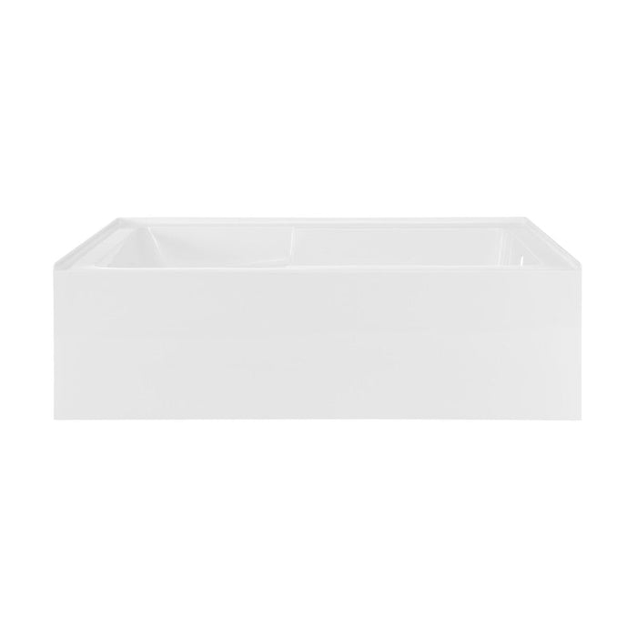 Swiss Madison Voltaire 72" x 36" Right-Hand Drain Alcove Bathtub with Apron and Armrest - SM-AB555