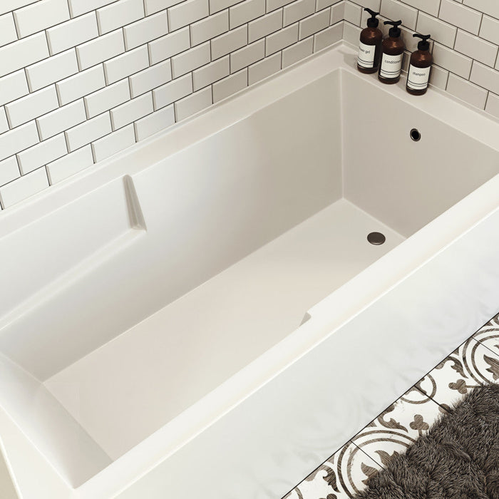 Swiss Madison Voltaire 72" x 36" Right-Hand Drain Alcove Bathtub with Apron and Armrest - SM-AB555