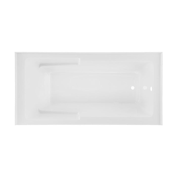 Swiss Madison Voltaire 72" x 36" Right-Hand Drain Alcove Bathtub with Apron and Armrest - SM-AB555