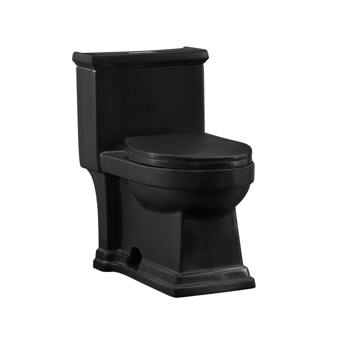 Swiss Madison Voltaire One-Piece Elongated Toilet Dual-Flush 1.1/1.6 gpf in Matte Black - SM-1T113MB