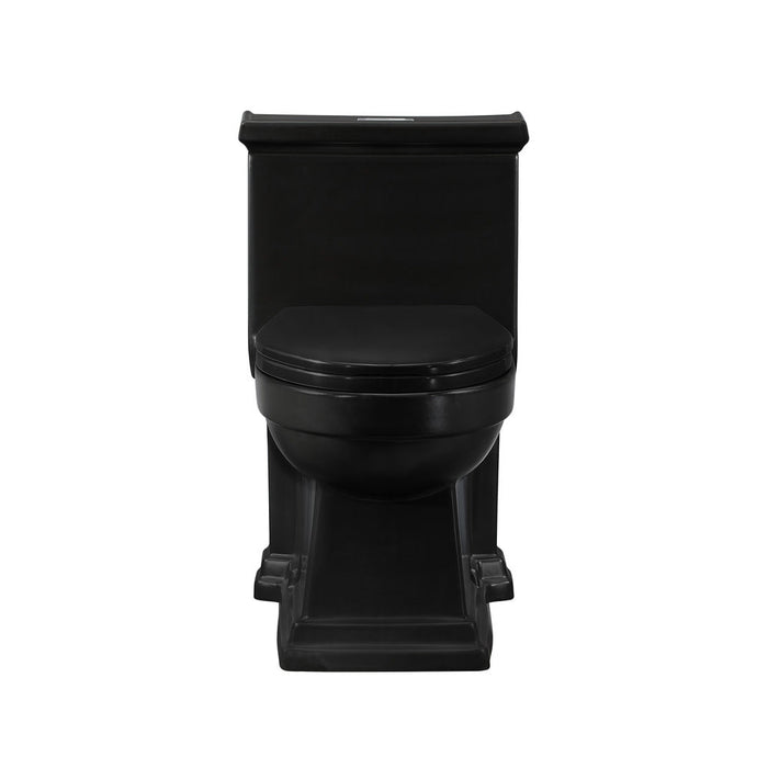 Swiss Madison Voltaire One-Piece Elongated Toilet Dual-Flush 1.1/1.6 gpf in Matte Black - SM-1T113MB