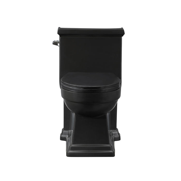 Swiss Madison Voltaire One-Piece Elongated Toilet Left Side Flush Handle 1.28 gpf in Matte Black - SM-1T114MB