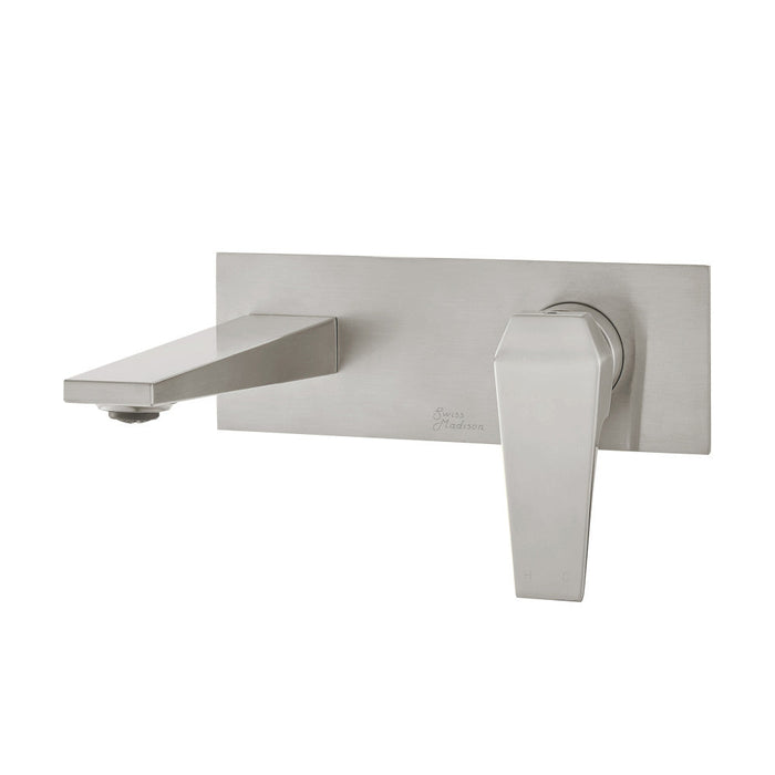 Swiss Madison Voltaire Single-Handle, Wall-Mount, Bathroom Faucet in Brushed Nickel - SM-BF42BN