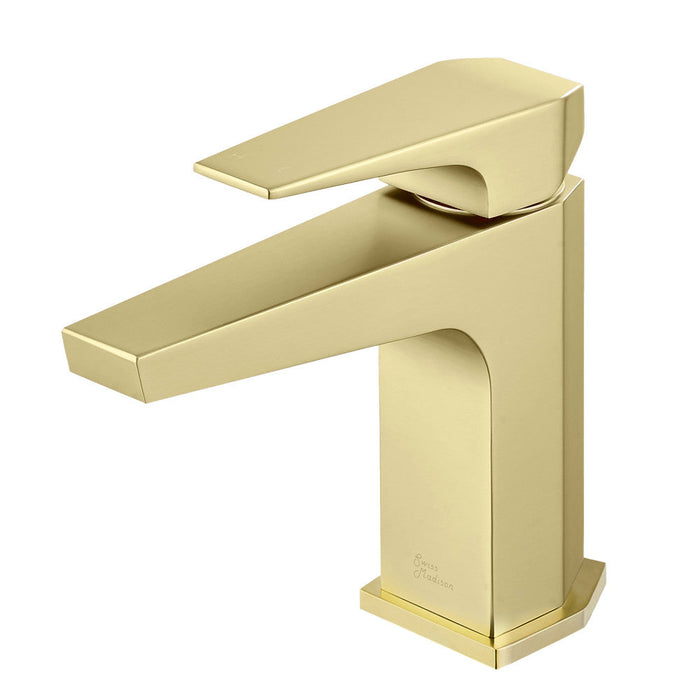 Swiss Madison Voltaire Single Hole, Single-Handle, Bathroom Faucet in Brushed Gold - SM-BF40BG