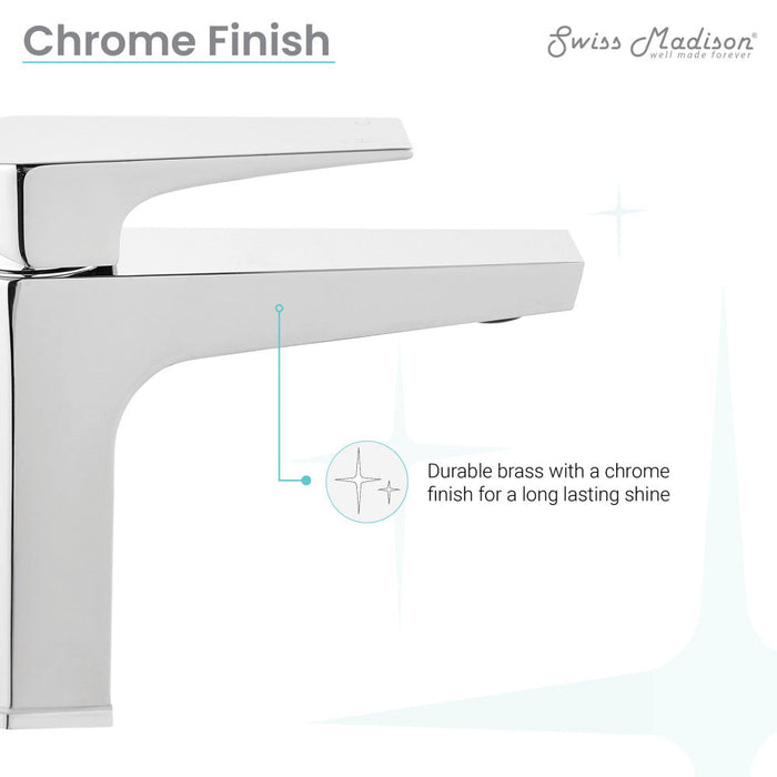 Swiss Madison Voltaire Single Hole, Single-Handle, Bathroom Faucet in Chrome - SM-BF40C