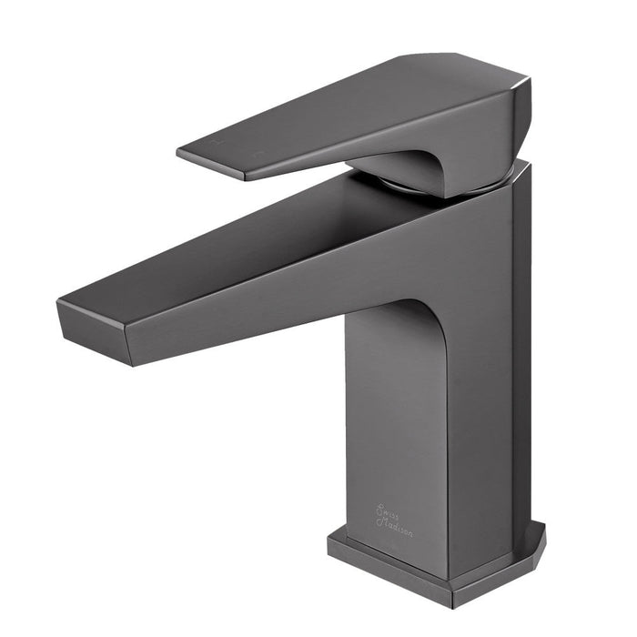 Swiss Madison Voltaire Single Hole, Single-Handle, Bathroom Faucet in Gunmetal Grey - SM-BF40GG