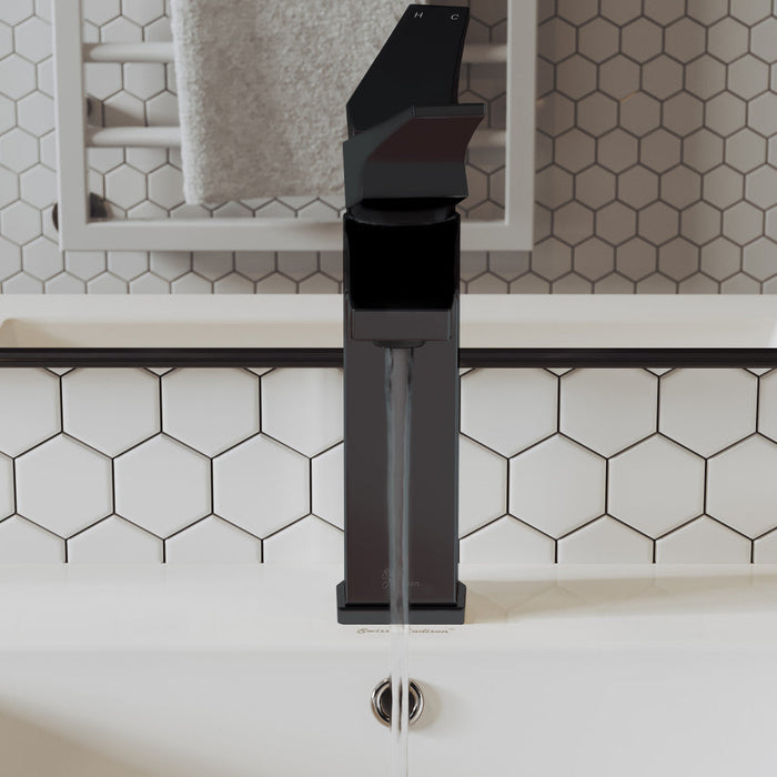 Swiss Madison Voltaire Single Hole, Single-Handle, Bathroom Faucet in Matte Black - SM-BF40MB