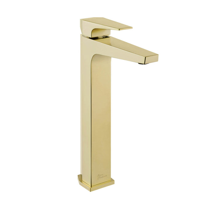 Swiss Madison Voltaire Single Hole, Single-Handle, High Arc Bathroom Faucet in Brushed Gold - SM-BF41BG