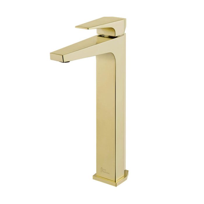 Swiss Madison Voltaire Single Hole, Single-Handle, High Arc Bathroom Faucet in Brushed Gold - SM-BF41BG